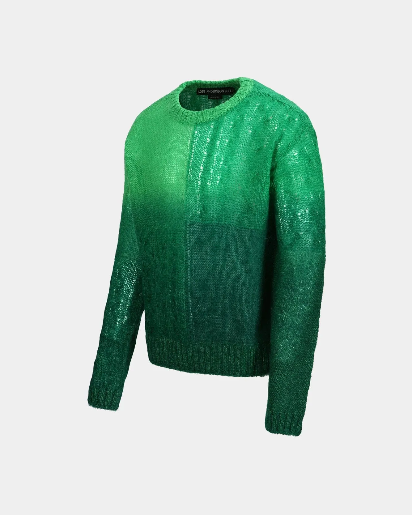 FORESK MOHAIR CREW-NECK SWEATER atb1067m(GREEN) sold by Andersson Bell product image thumbnail 3