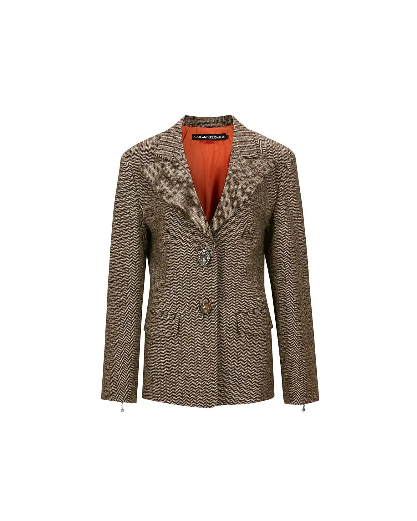 (WOMEN) HARUKO HERRINGBONE MA-1 JACKET awa612w(GREY) sold by Andersson Bell product image thumbnail 2