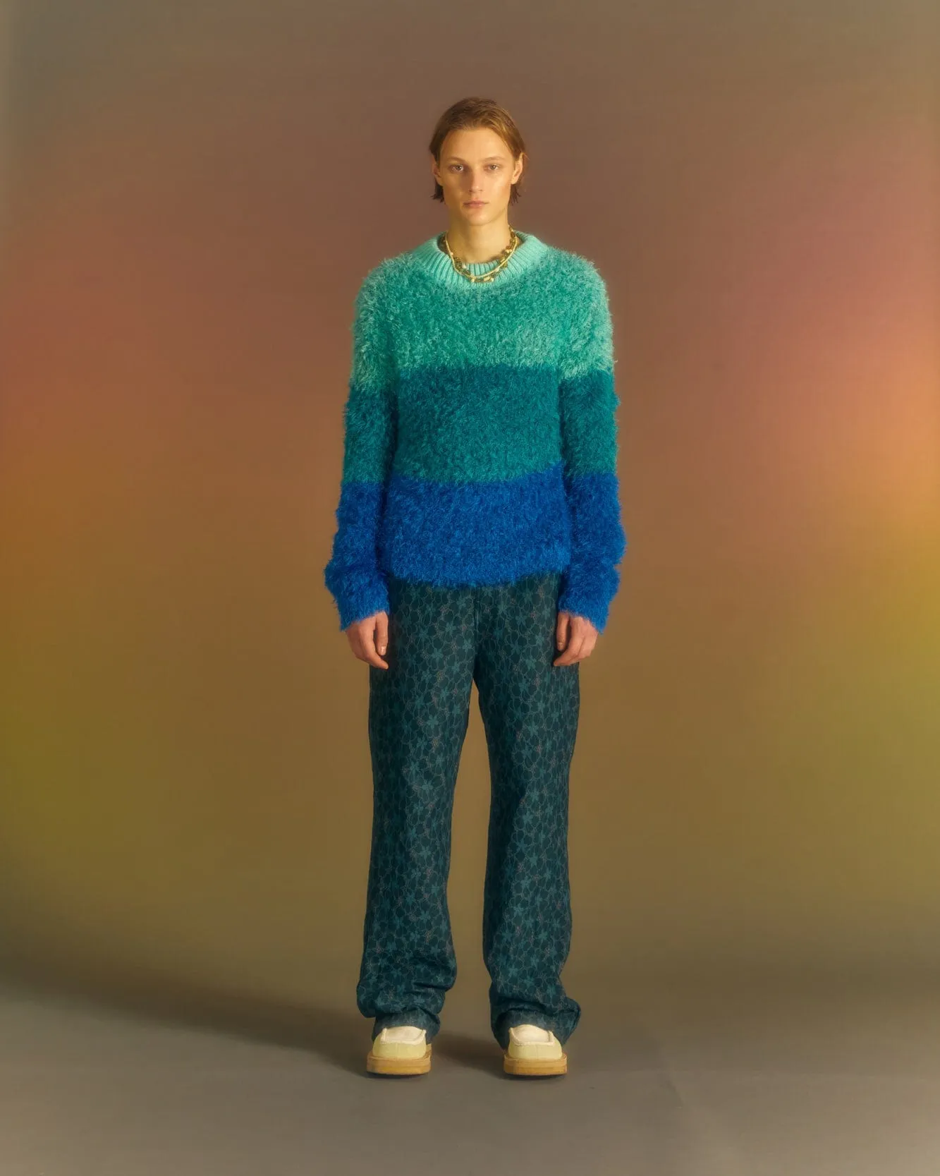 FLOWER LACE TRACK PANTS apa678m(GREEN) sold by Andersson Bell