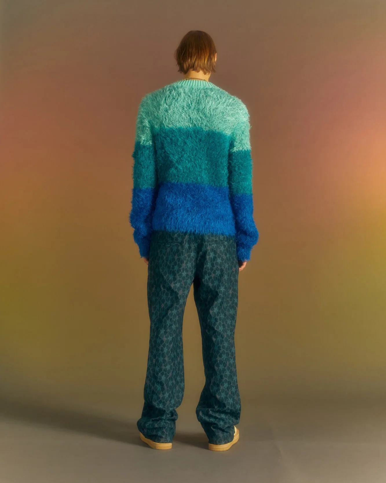 FLOWER LACE TRACK PANTS apa678m(GREEN) sold by Andersson Bell product image thumbnail 5