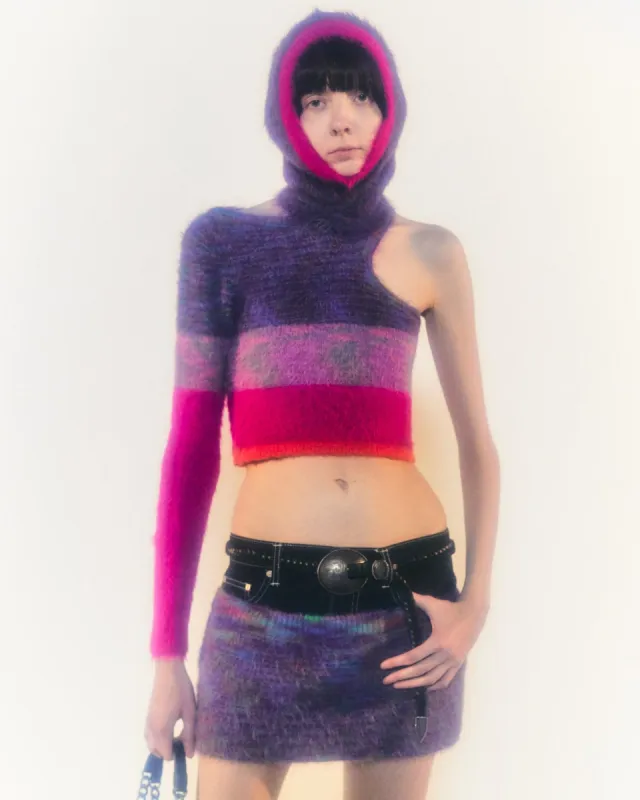 (WOMEN) SULLIVAN ONE SLEEVE KNIT TOP atb774w(PINK) made by Andersson Bell