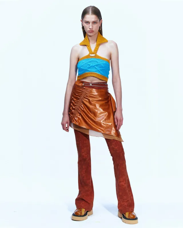 RENEE FAUX SUEDE PANTS apa596w(BRICK) made by Andersson Bell