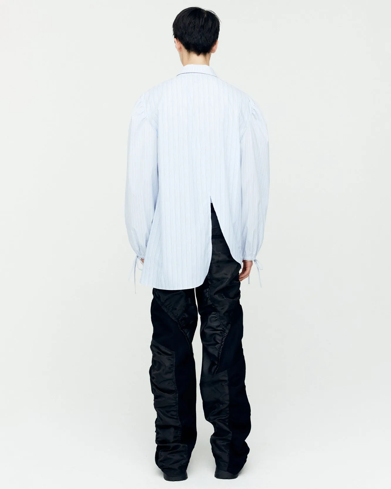 BOUQUET STRIPE ASYMMETRIC SHIRTS atb1140m(BLUE STRIPE) sold by Andersson Bell product image thumbnail 5