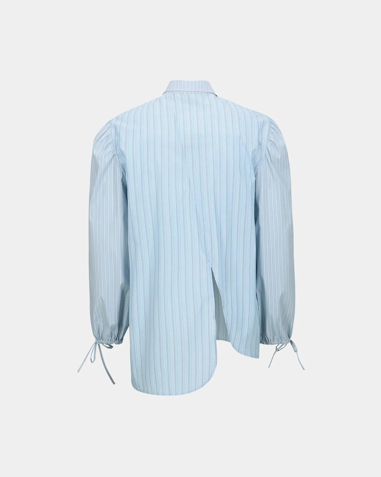 BOUQUET STRIPE ASYMMETRIC SHIRTS atb1140m(BLUE STRIPE) sold by Andersson Bell product image thumbnail 4