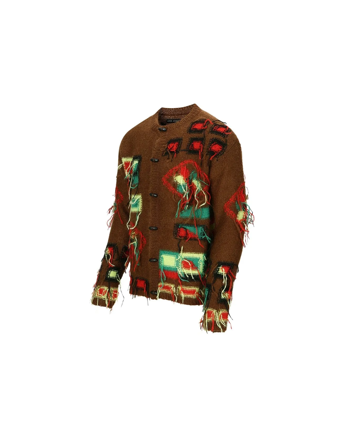 VILLAGE INTARSIA CARDIGAN atb1006m(BROWN) sold by Andersson Bell product image thumbnail 3