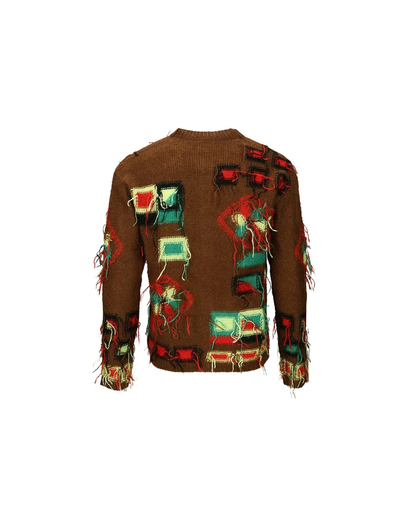 VILLAGE INTARSIA CARDIGAN atb1006m(BROWN) sold by Andersson Bell product image thumbnail 4