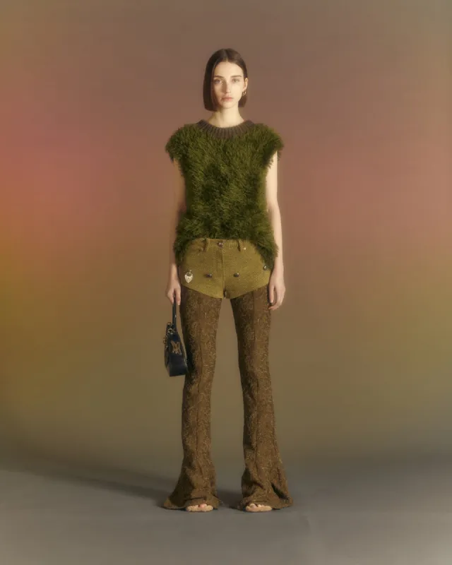 UNISEX SHAGGY VEST atb1023u(KHAKI) sold by Andersson Bell