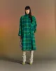 (WOMEN) CARIN CHECK RAGLAN COAT awa543w(GREEN/BLUE) sold by Andersson Bell
