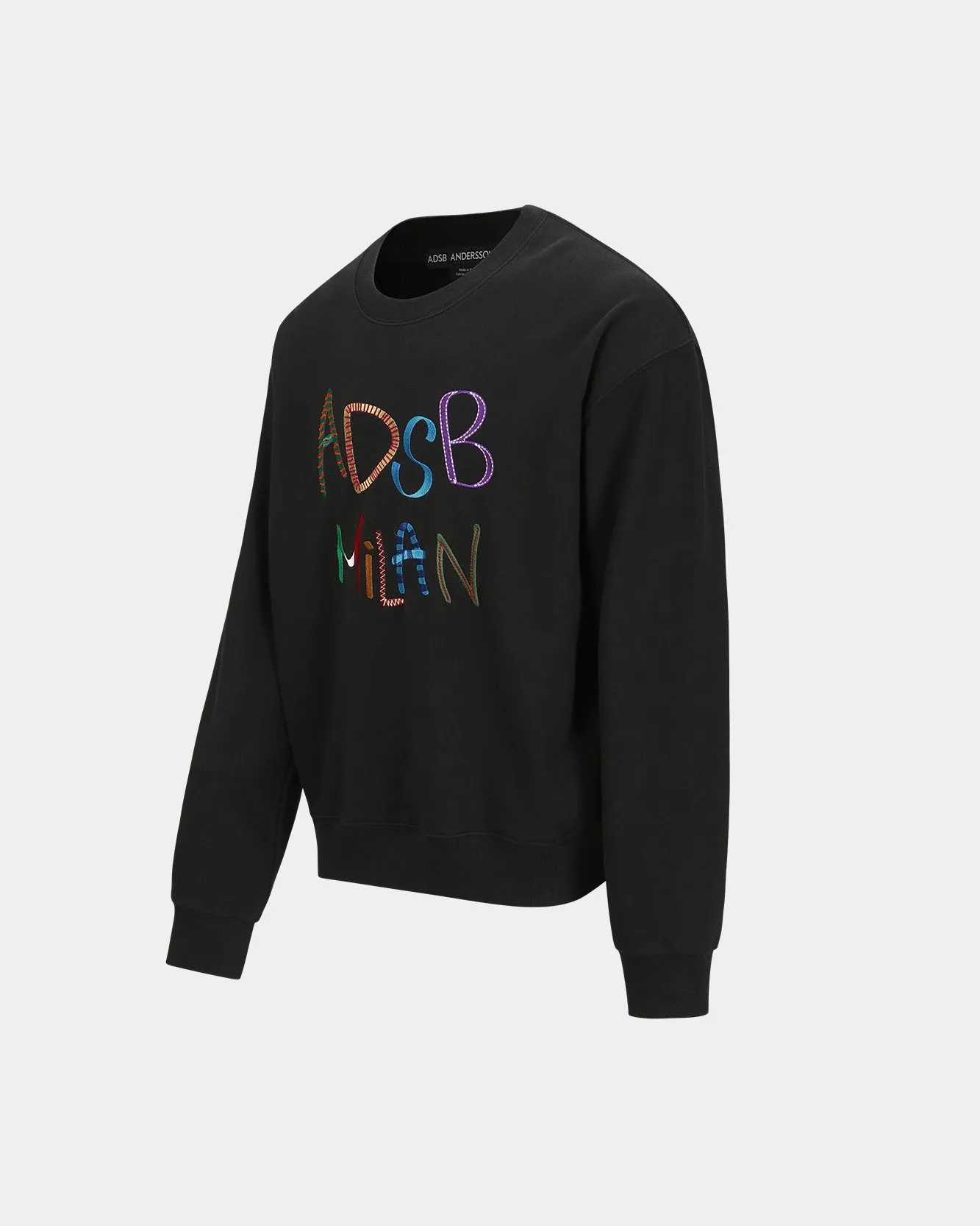 (ESSENTIAL) UNISEX ADSB MILAN EMBROIDERY SWEATSHIRTS atb1149u(BLACK) sold by Andersson Bell product image thumbnail 3