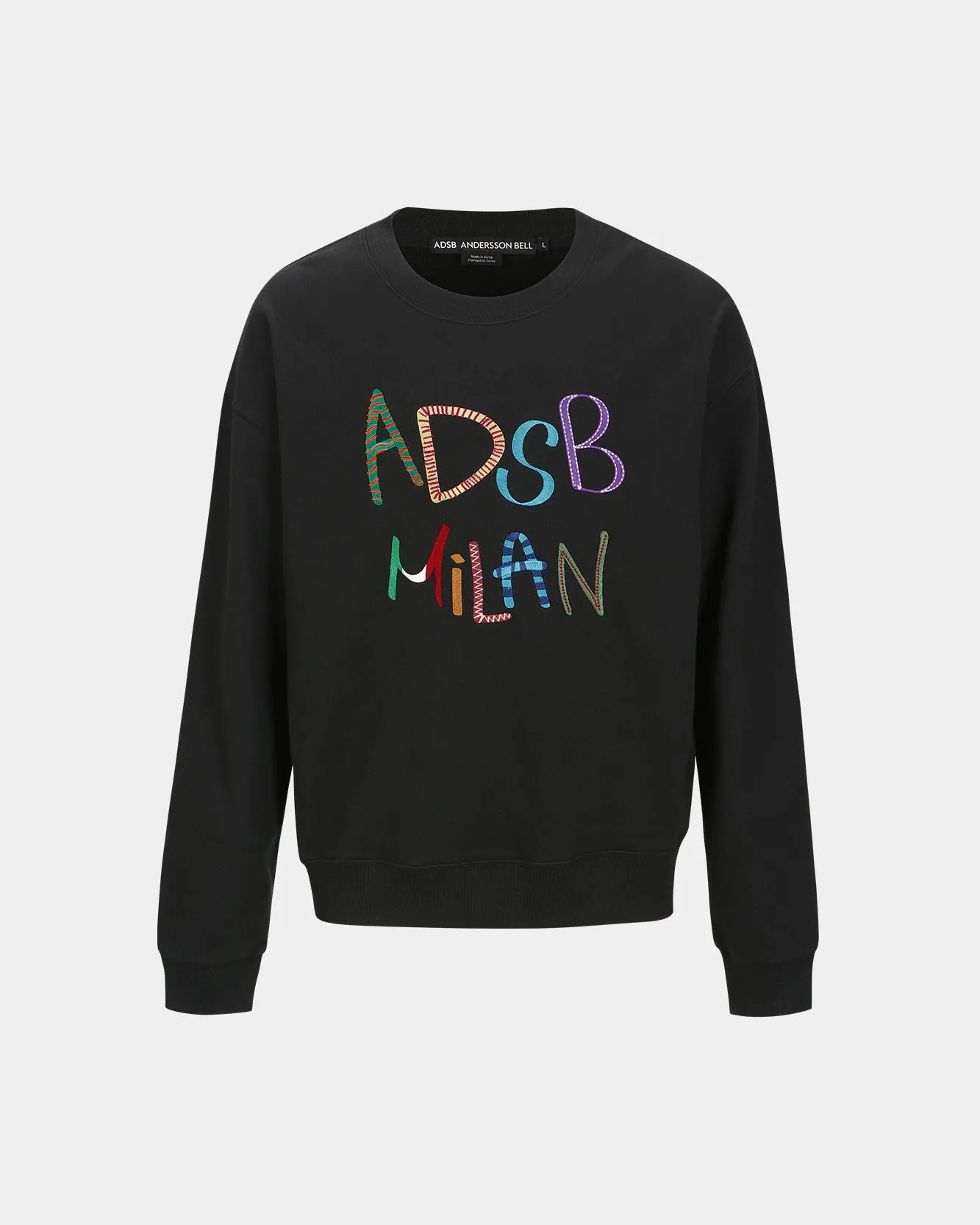 (ESSENTIAL) UNISEX ADSB MILAN EMBROIDERY SWEATSHIRTS atb1149u(BLACK) sold by Andersson Bell product image thumbnail 2