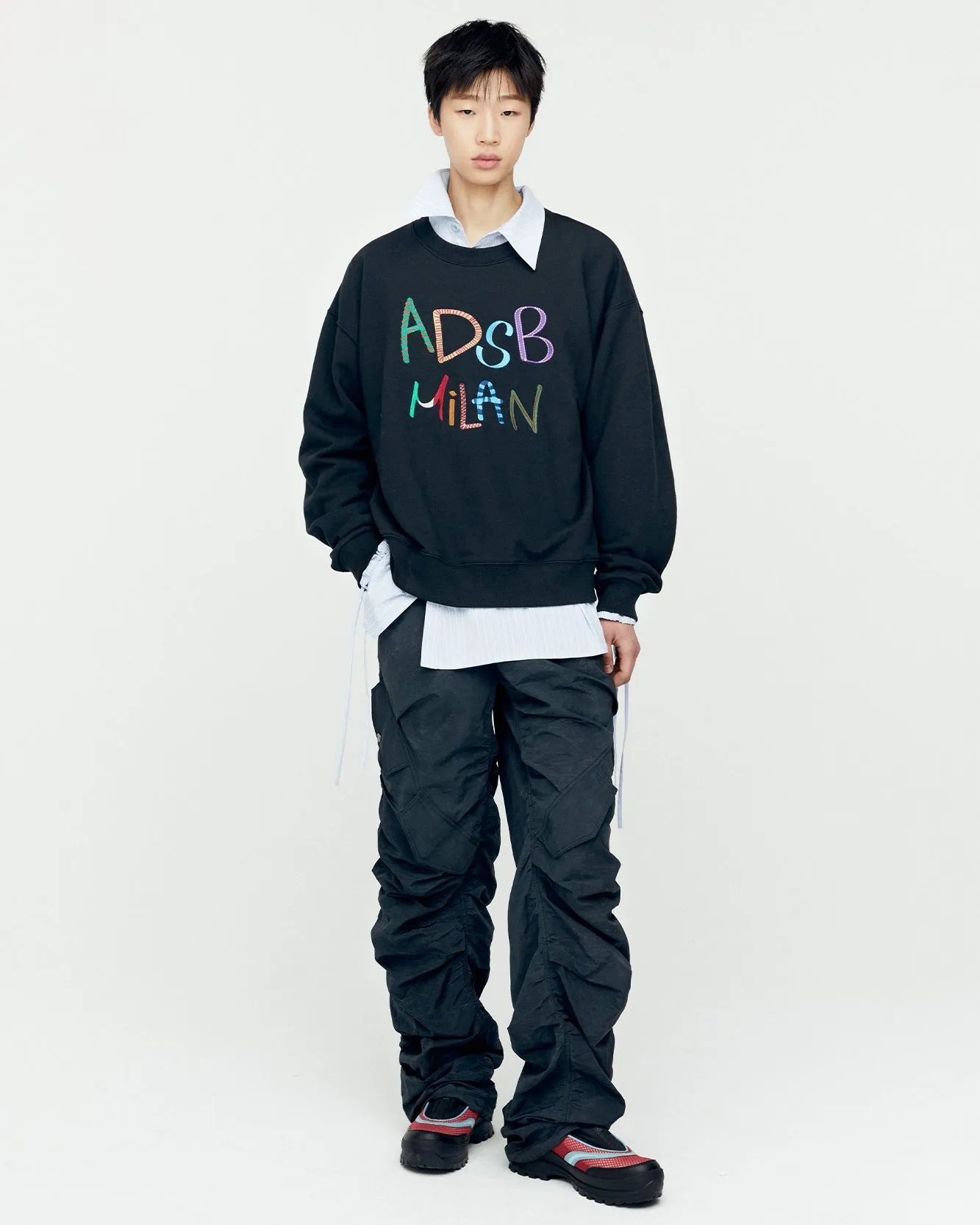 (ESSENTIAL) UNISEX ADSB MILAN EMBROIDERY SWEATSHIRTS atb1149u(BLACK) sold by Andersson Bell