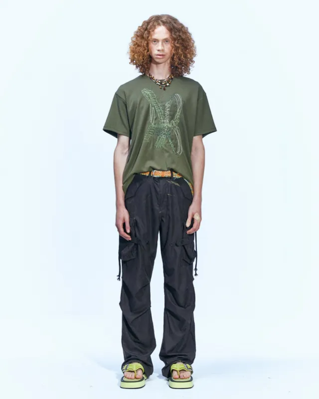 (ESSENTIAL) UNISEX NEW AB LOGO EMBROIDERY T-SHIRTS atb903u(KHAKI) sold by Andersson Bell