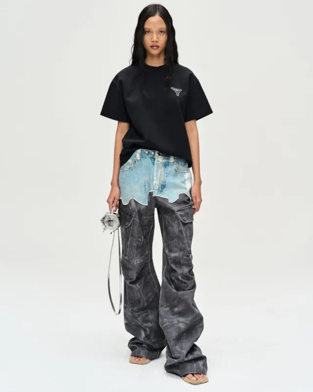 WOMEN) TANYA RAW-CUT WIDE PANTS apa706w(GREY) | Parallel