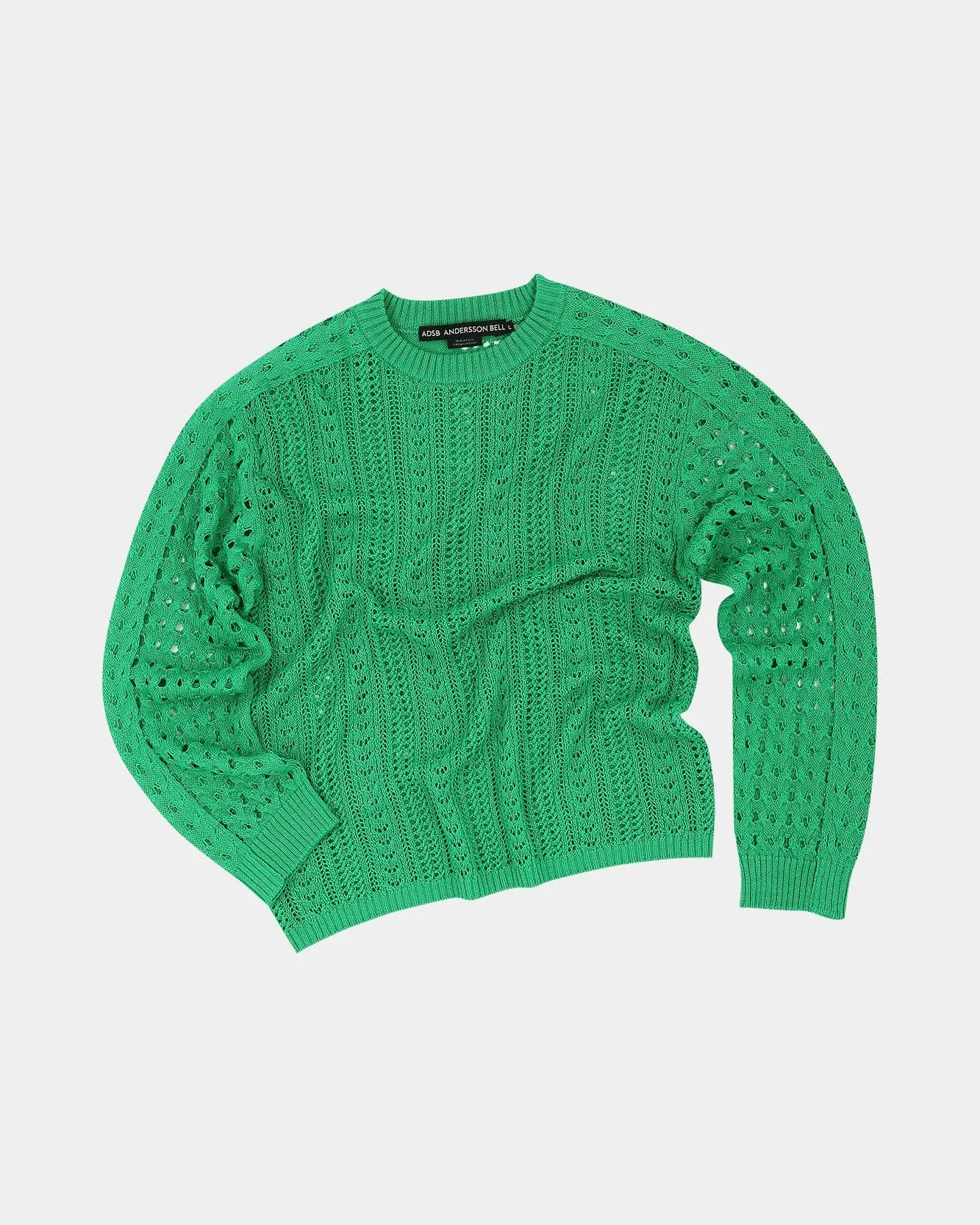 RODRI CREW-NECK SWEATER atb1071m(GREEN) sold by Andersson Bell product image thumbnail 2
