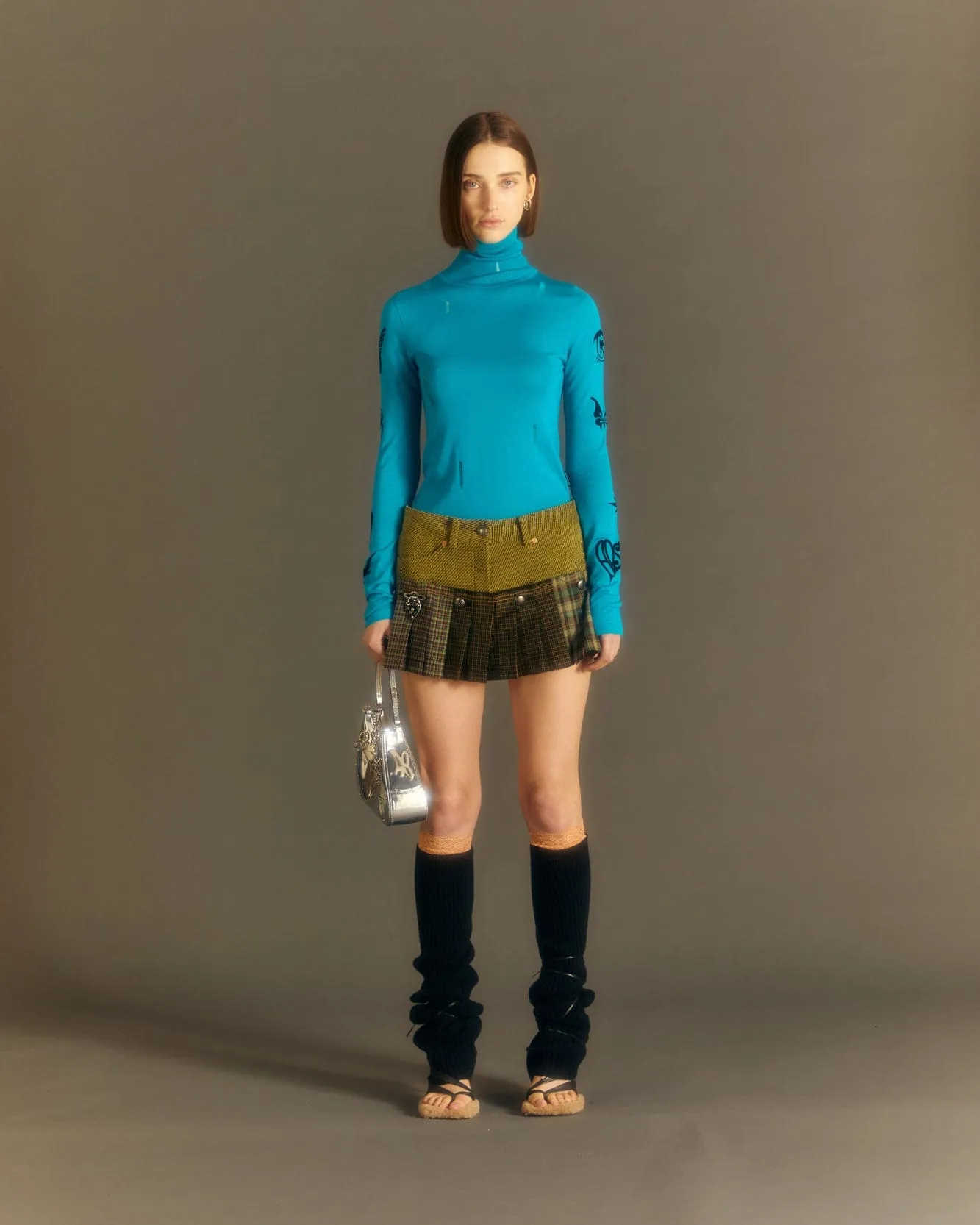 (WOMEN) AUGEN FLOCKING INNER KNIT TOP atb999w(BLUE) sold by Andersson Bell
