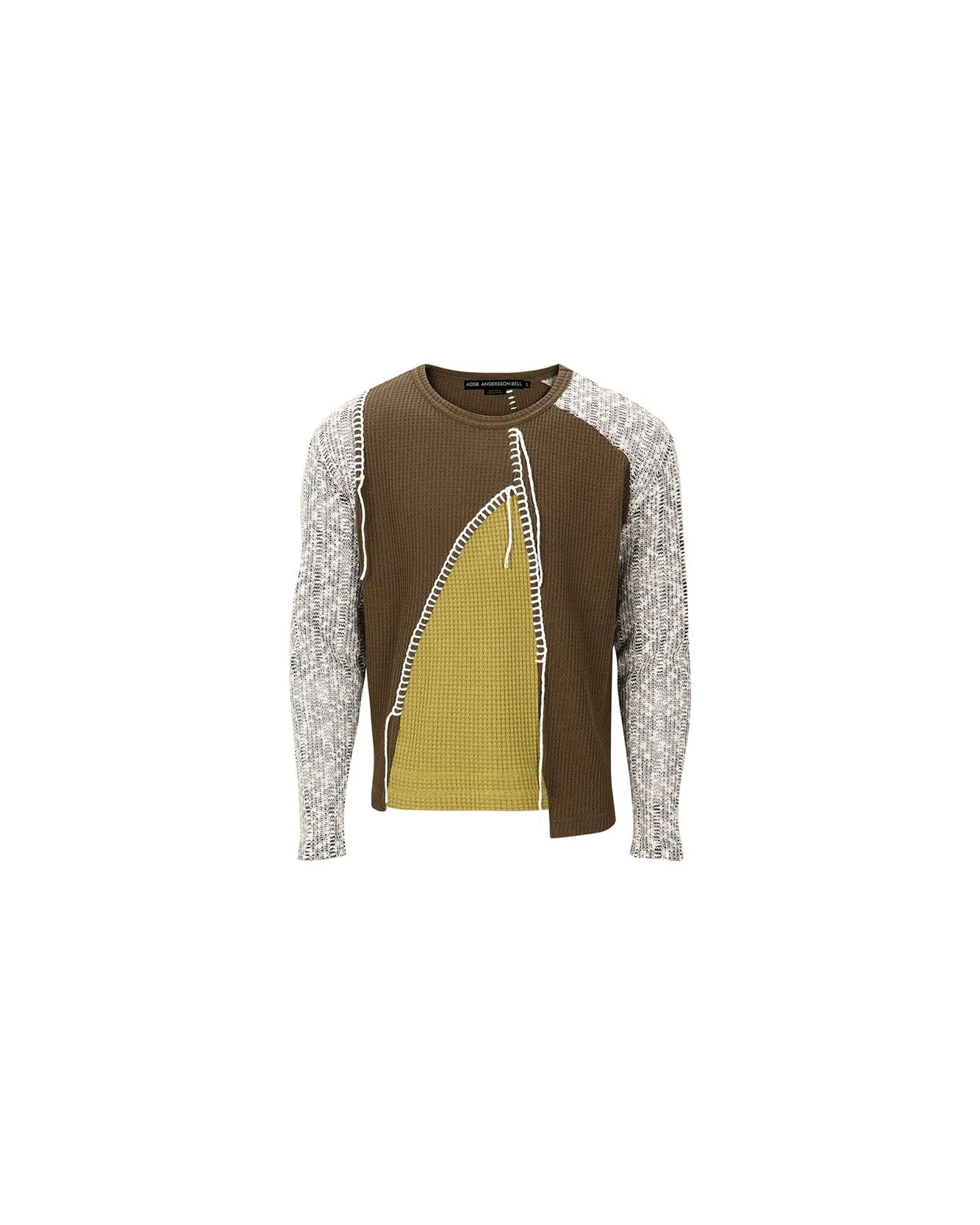 CHATRE CREW-NECK SWEATER atb1014m(BROWN) sold by Andersson Bell product image thumbnail 2