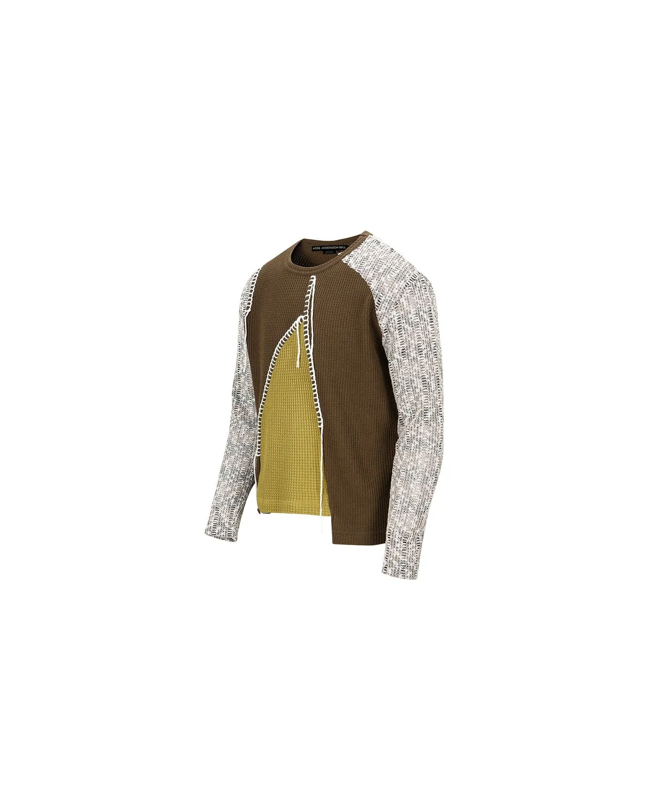 CHATRE CREW-NECK SWEATER atb1014m(BROWN) sold by Andersson Bell product image thumbnail 3