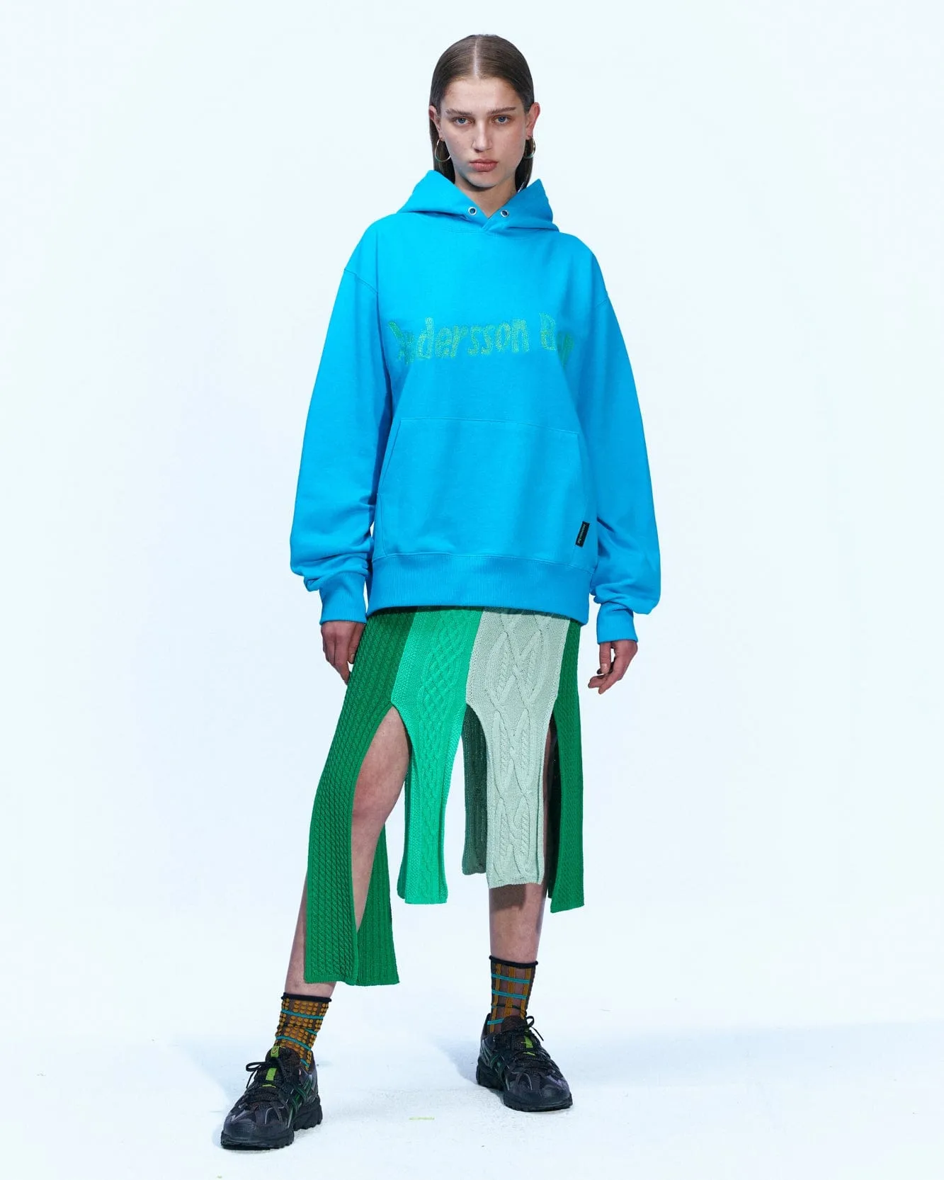 (ESSENTIAL) UNISEX NEW AB LOGO EMBROIDERY HOODIE atb898u(BLUE) sold by Andersson Bell