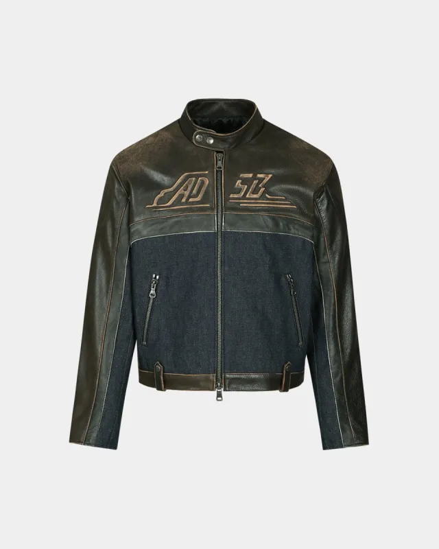 24 RACING LEATHER JACKET awa591m(BROWN) sold by Andersson Bell