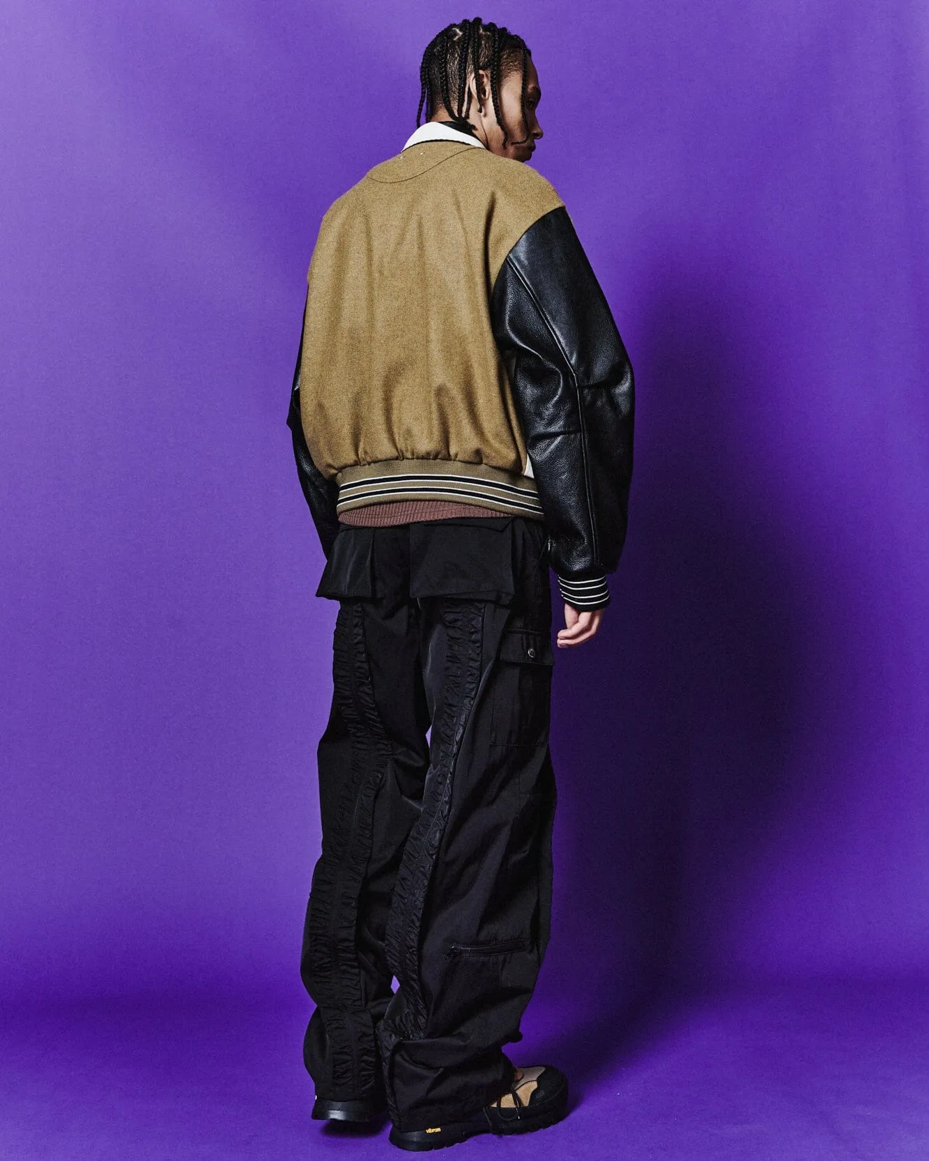 ROBYN VARSITY JACKET awa584m(OLIVE) sold by Andersson Bell product image thumbnail 5