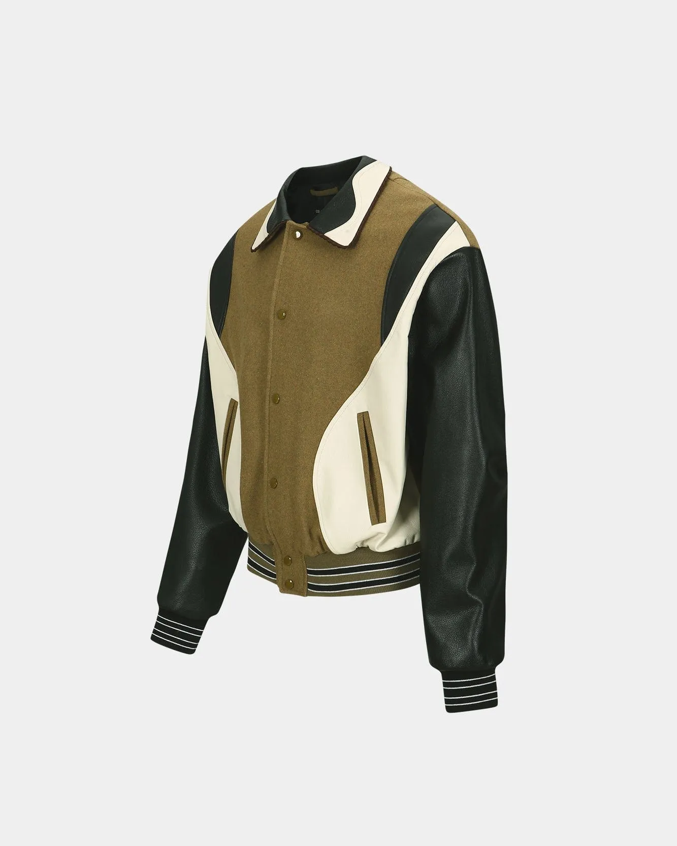 ROBYN VARSITY JACKET awa584m(OLIVE) sold by Andersson Bell product image thumbnail 2