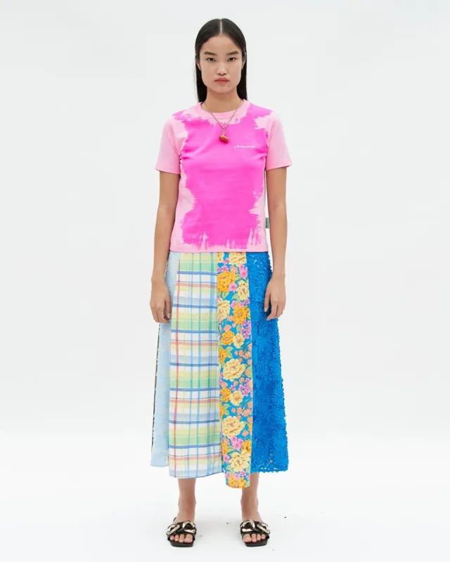 (ESSENTIAL) (WOMEN) PAINTED T-SHIRTS atb757w(FUSHIA PINK) sold by Andersson Bell