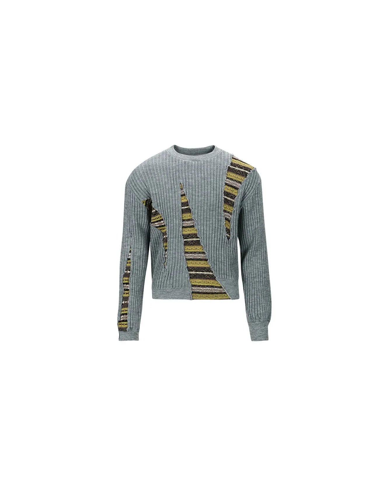 NORDIC CREW-NECK SWEATER atb1031m(GREY) sold by Andersson Bell product image thumbnail 2