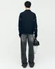 CUT OUT POLO SWEATER atb1158m(BLACK) sold by Andersson Bell