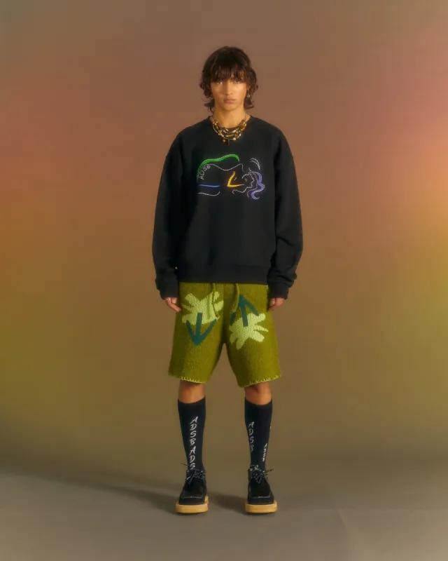 (ESSENTIAL)UNISEX HOT SPRINGS SWEATSHIRTS atb1042u(BLACK) sold by Andersson Bell