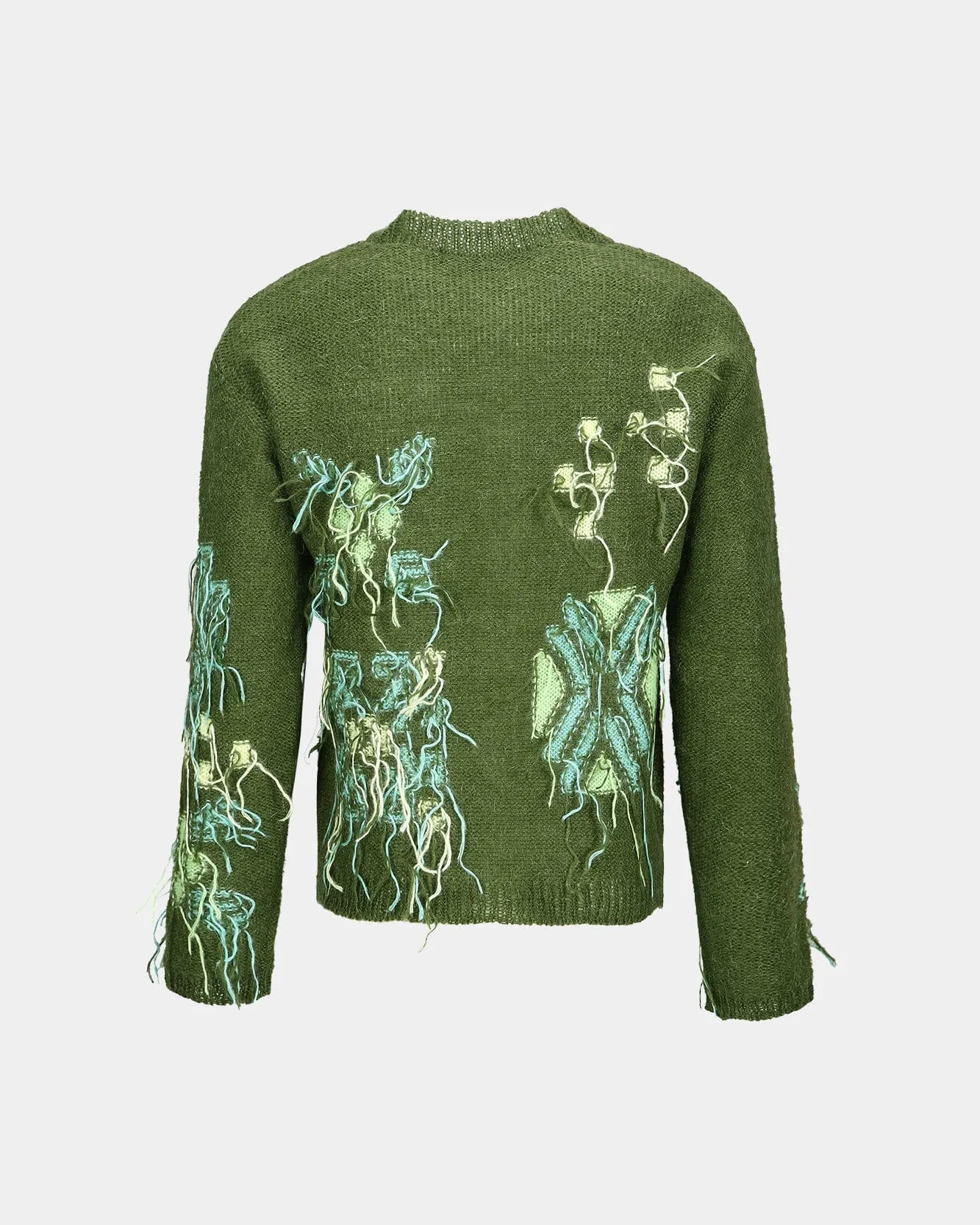 MACARON INTARSIA CARDIGAN atb1069m(KHAKI) sold by Andersson Bell product image thumbnail 4