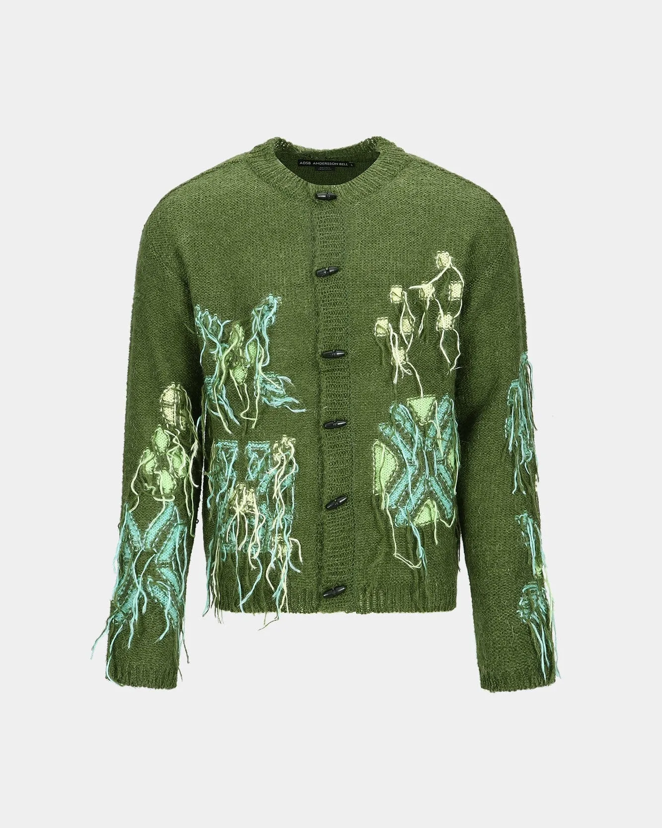 MACARON INTARSIA CARDIGAN atb1069m(KHAKI) sold by Andersson Bell product image thumbnail 2