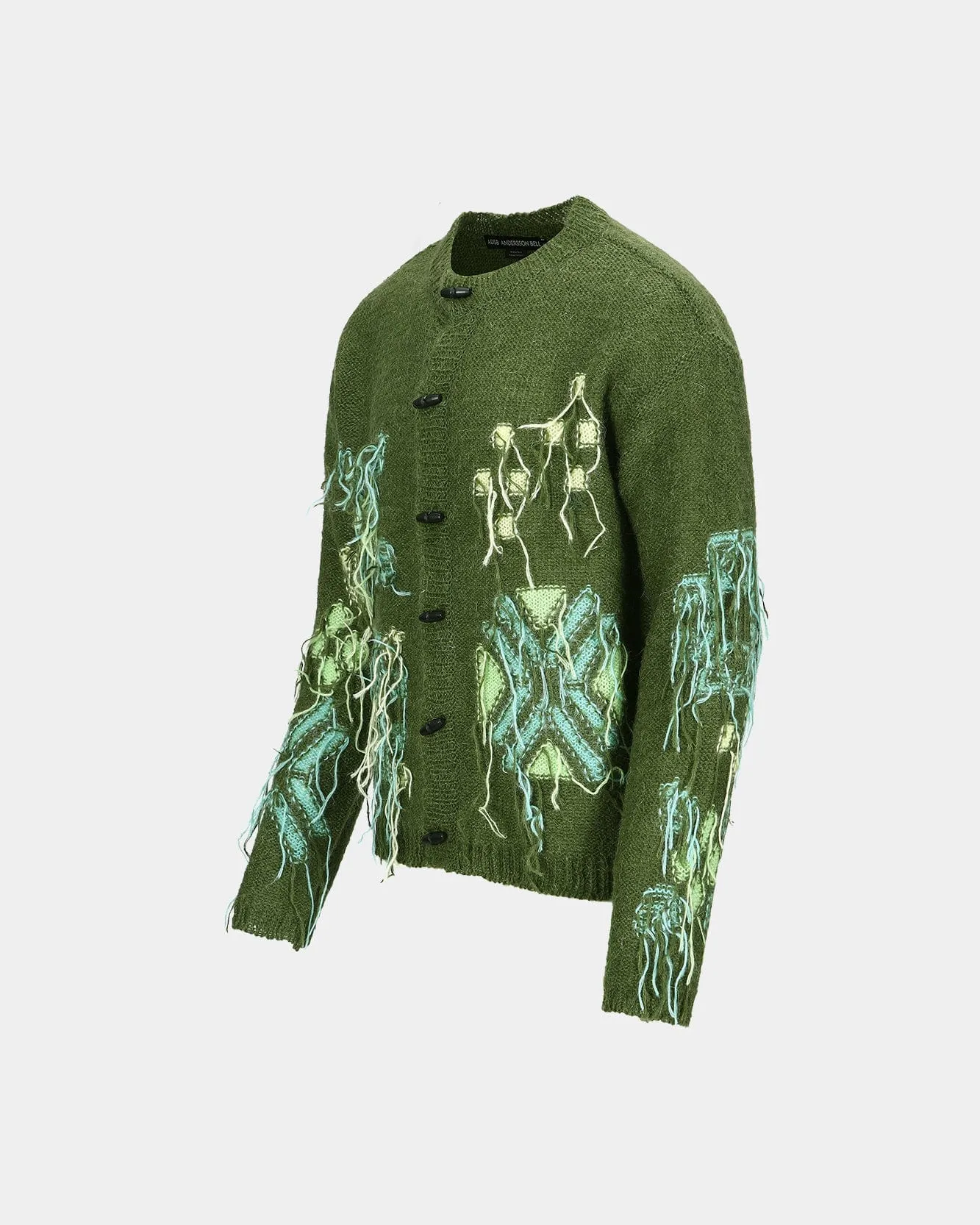 MACARON INTARSIA CARDIGAN atb1069m(KHAKI) sold by Andersson Bell product image thumbnail 3