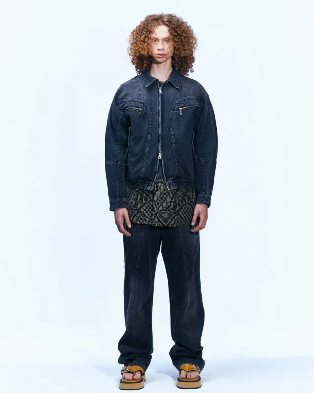POINTE DENIM BLOUSON JACKET awa511m(BLACK) sold by Andersson Bell