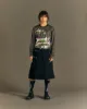 CAMTTON TWILL WOOL KILT apa675m(BLACK) sold by Andersson Bell