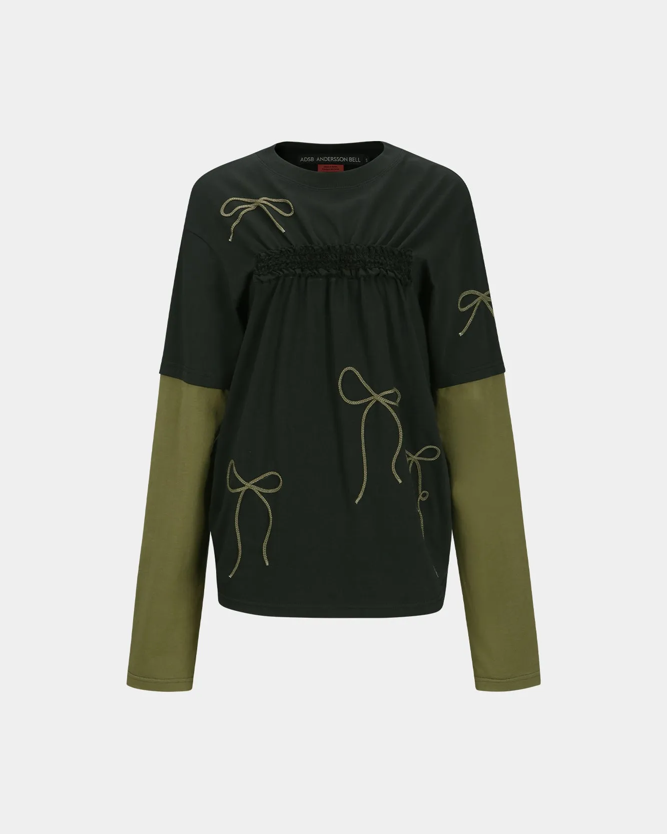 (ESSENTIAL) FRILL T-SHIRTS atb1209w(BLACK) sold by Andersson Bell product image thumbnail 2