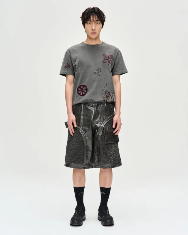 (ESSENTIAL) UNISEX MARCH EMBROIDERY T-SHIRTS atb1088u(CHARCOAL) sold by Andersson Bell