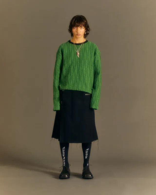 RAON TOP STITCH CREW-NECK SWEATER atb1020m(GREEN) sold by Andersson Bell