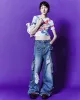 (WOMEN) SIMIZ DENIM CARGO-JEANS apa720w(WASHED BLUE) sold by Andersson Bell