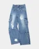 (WOMEN) SIMIZ DENIM CARGO-JEANS apa720w(WASHED BLUE) sold by Andersson Bell