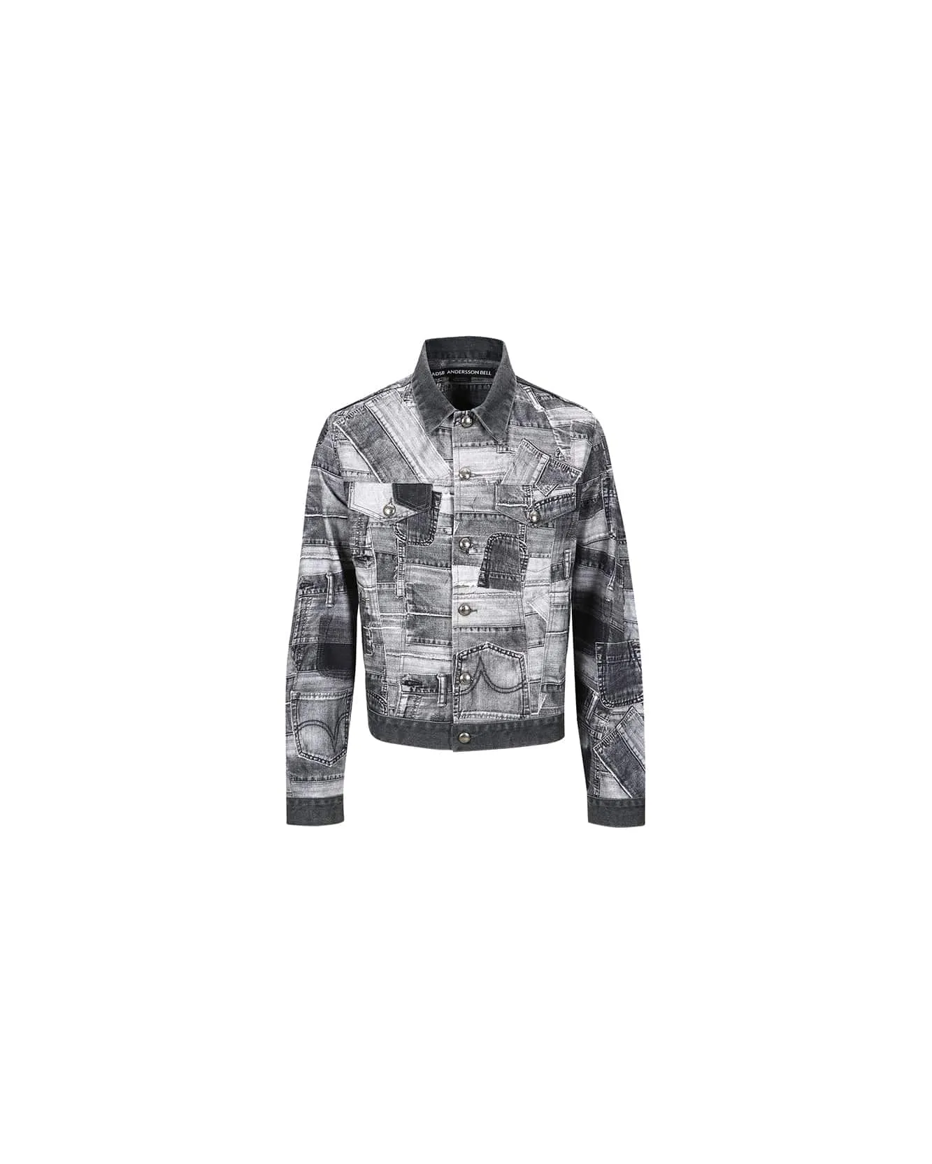 BRNO PATCHWORK PRINTED JACKET awa563m(BLACK) sold by Andersson Bell