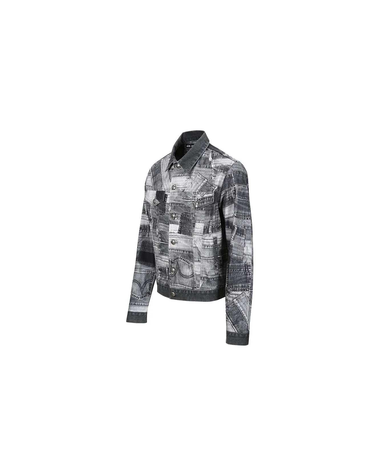 BRNO PATCHWORK PRINTED JACKET awa563m(BLACK) sold by Andersson Bell product image thumbnail 2