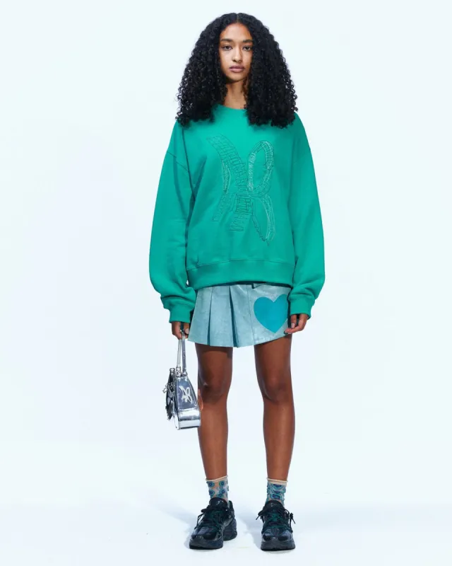 (ESSENTIAL) UNISEX NEW AB LOGO EMBROIDERY SWEATSHIRT atb899u(GREEN) sold by Andersson Bell