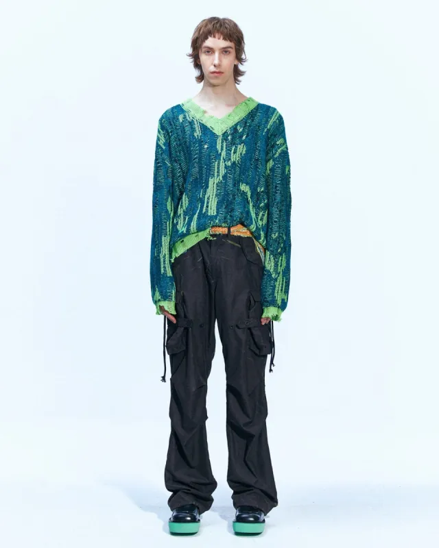 THEYDON SPIDER V-NECK SWEATER atb861m(MULTI) sold by Andersson Bell