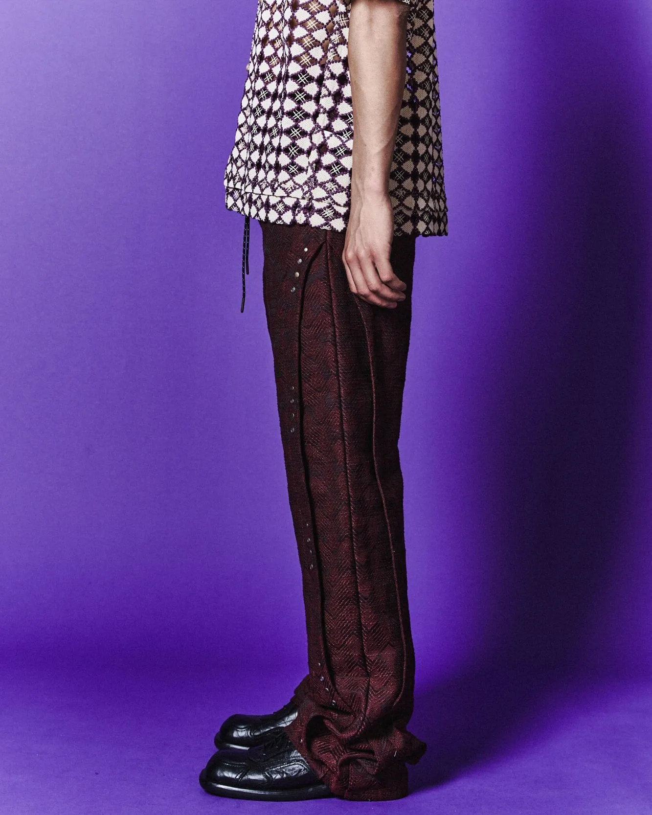 WAVE TRACK PANTS apa699m(WINE) sold by Andersson Bell product image thumbnail 4