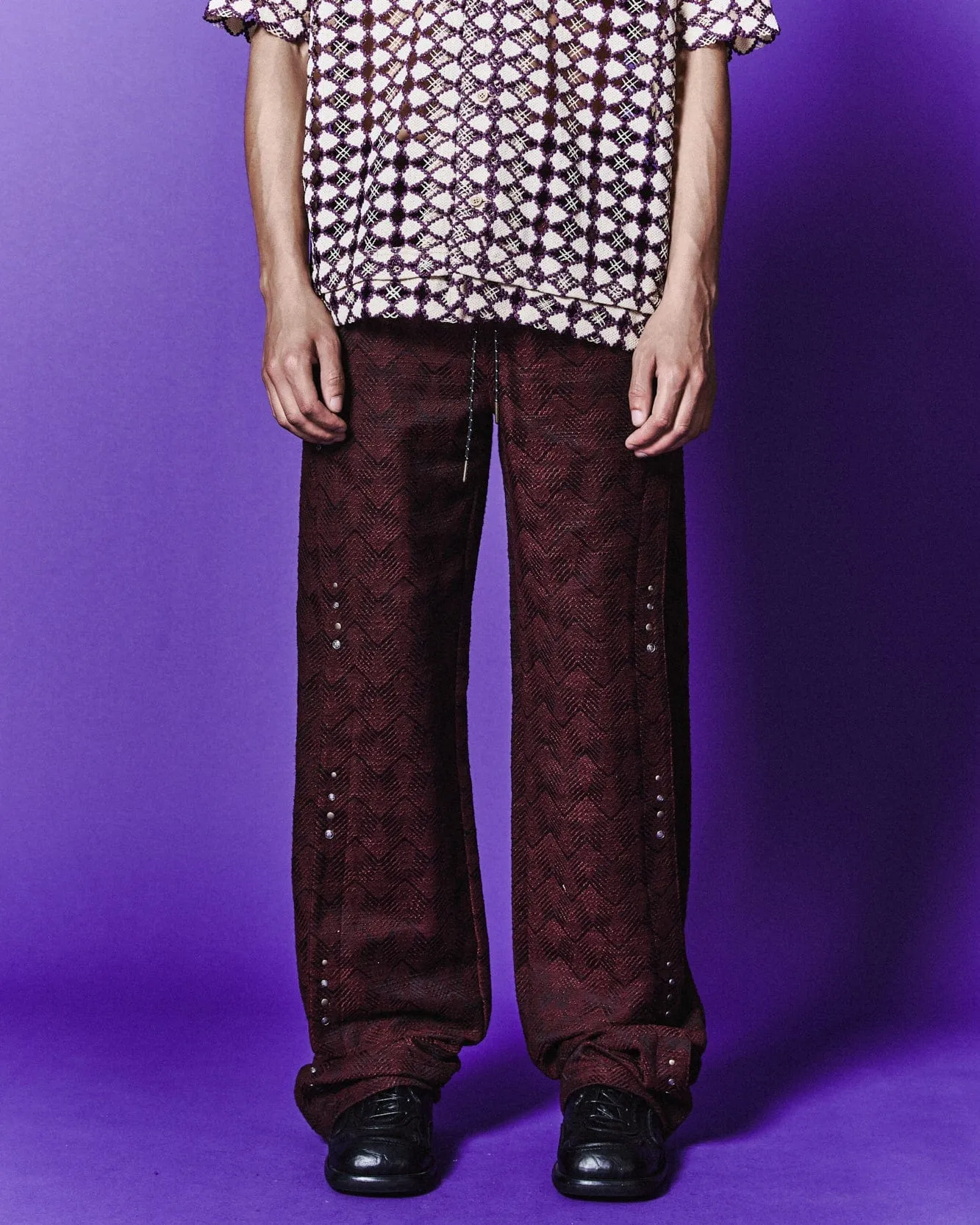 WAVE TRACK PANTS apa699m(WINE) sold by Andersson Bell product image thumbnail 5