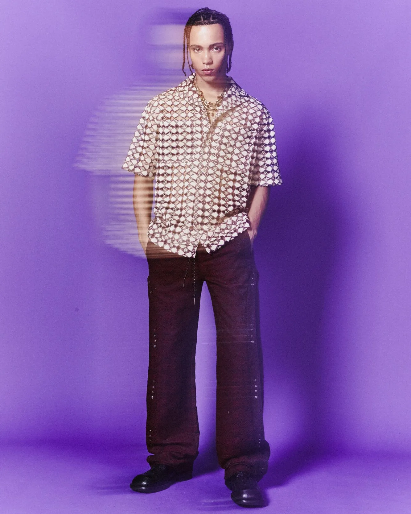 WAVE TRACK PANTS apa699m(WINE) sold by Andersson Bell