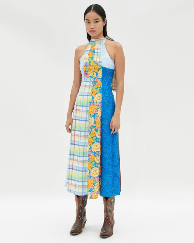 (WOMEN) SASHA BLUE(MING) FLOWER SUNDRESS atb742w(BLUE FLOWER) made by Andersson Bell