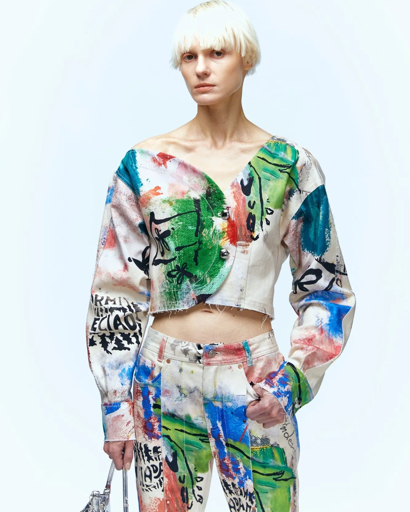 CIAO ONE SHOULDER JACKET awa526w(MULTI) sold by Andersson Bell product image thumbnail 5