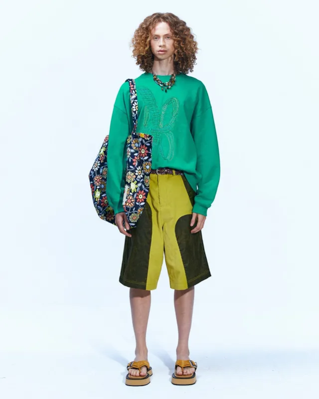 (ESSENTIAL) UNISEX NEW AB LOGO EMBROIDERY SWEATSHIRT atb899u(GREEN) made by Andersson Bell