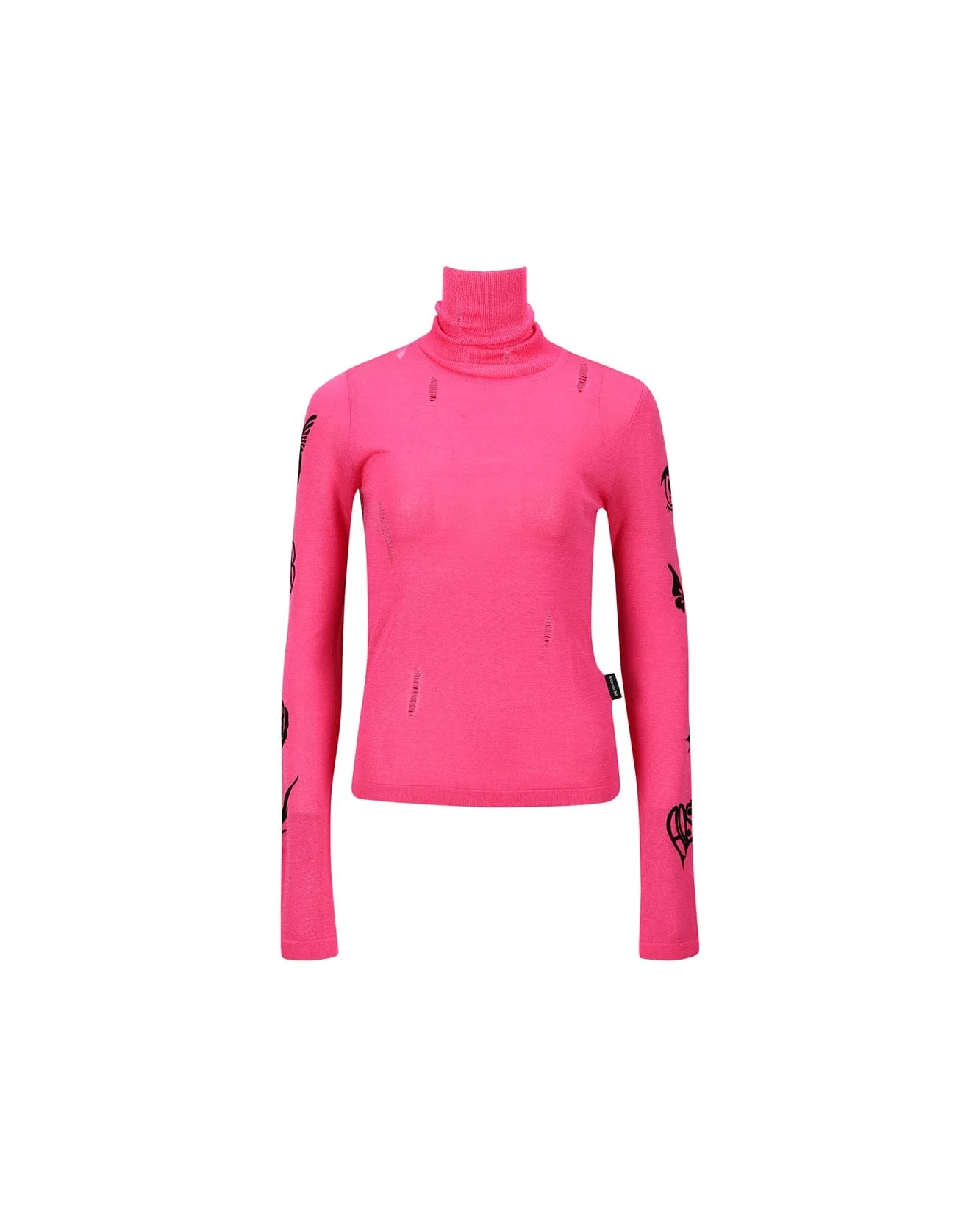 (WOMEN) AUGEN FLOCKING INNER KNIT TOP atb999w(MAGENTA PINK) sold by Andersson Bell product image thumbnail 2